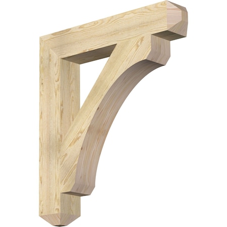 Ekena Millwork Legacy Craftsman Rough Sawn Bracket, Douglas Fir, 6"W x 36"D x 40"H BKT06X36X40LEC04RDF